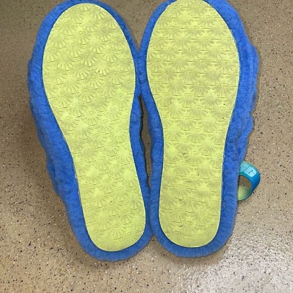 UGG Fluff Yeah Gradient Slide Mystic Blue US 5 - Picture 4 of 8